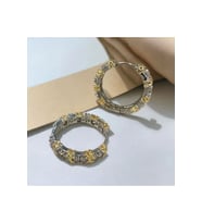 TİFF XOXO MODEL ZİRKON TAŞLI HALKA KÜPE 2.5 CM