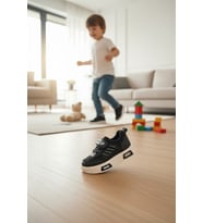 Enoch Çocuk Ortopedik Tabanlı Esnek Fileli Cırt Cırtlı Dinamik Sneaker Ayakkabı