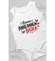 Anneannem Bir Başka Sıfır Kollu Bebek Zıbını %100 Pamuk