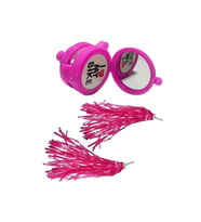 Bisiklet Aynalı Zil & Püskül Set (Pembe)