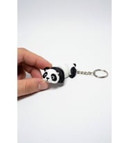 Panda Figürlü Hareketli Anahtarlık