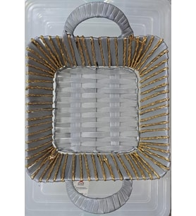 LEVA EKMEK SEPETİ KARE TU-4639 ( 25 x 25 x 7 cm )