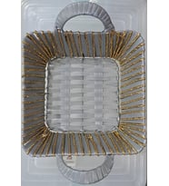 LEVA EKMEK SEPETİ KARE TU-4639 ( 25 x 25 x 7 cm )