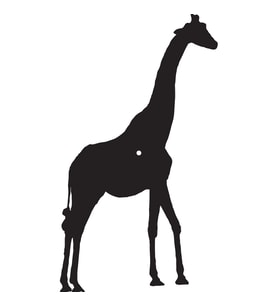 ZÜRAFA FOLYO STİCKER 30cm Uzunluk (Karışık)
