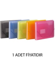 KRAF F4302 LASTİKLİ KÖRÜKLÜ DOSYA A4 13 CEP TURUNCU