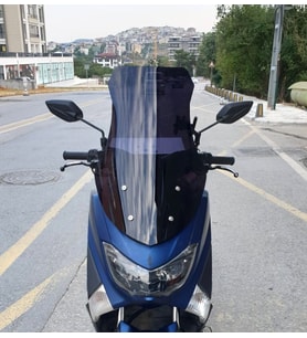 MOTOCAM Yamaha Nmax Ön Cam 2015-2020 Model 69cm Siyah Renkli 4mm