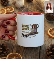 Kişiye Özel Karikatürlü Book Lover Kupa Bardak Doğum Günü Hediyesi