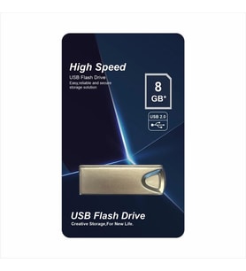 Elba 8GB Metal 2.0 USB Flash Bellek
