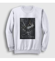 Presmono Unisex Beyaz Yüzüklerin Efendisi Güç Yüzükleri Rings Of Power Sweatshirt 363953tt (Beyaz)