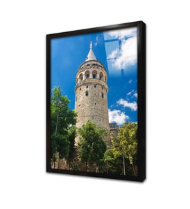İstanbul Galata Kulesi Çerçeveli Cam Tablo