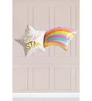 Birthday Star Yazılı Yıldız Folyo Balon