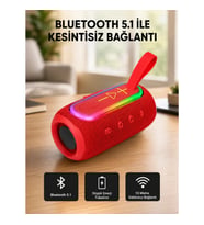 Mey İthalat® Yeni Nesil Bluetooth 5.1 Hoparlör – Güçlü Ses, Hızlı Bağlantı, Uzun Pil Ömrü