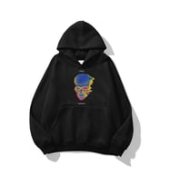Trendiz Unisex Thermal Skull Sweatshirt Siyah