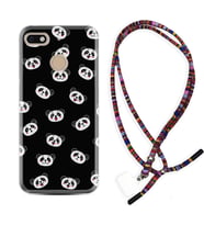General Mobile GM8 Go GM9 GM20 Pro Plus Kılıf Boyun Asklı Rasta Silikon Panda Suratları 1773