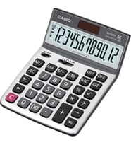 Casio DX-120ST Masaüstü Hesap Makinesi (Açık Gri-Koyu Gri)