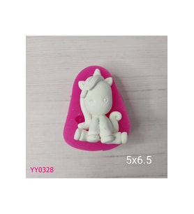 YY0328 Oturan Unicorn Silikon Kalıp