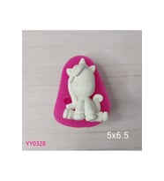 YY0328 Oturan Unicorn Silikon Kalıp