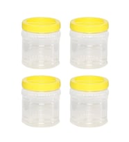 Plastik Kavanoz Pet Bidon Saklama Kabı 1 Litre 4 Adet Bal Turşu Salça Kavanozu 1000ml.