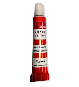 Südor Guaj Boya Tüp Kırmızı 9ml Küçük - 4 adet