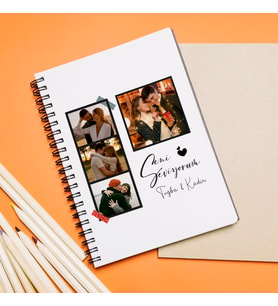 Fotoğraflı İsimli Tasarımlı Kişiye Özel Defter
