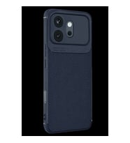 Huawei Honor 600 Auto Focus Karbon Kapak - Lacivert