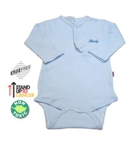 Sema Baby Uzun Kol Kaşkorse Badi (Body) - Mavi  0-6 Ay (Çok Renkli)