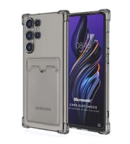 Microsonic Samsung Galaxy S24 Ultra Card Slot Shock Kılıf Füme (Füme)