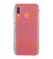 Samsung Galaxy A20e  Kamera Korumalı  Kapak Nostalji Desen Tasarımlı  Şeffaf Kılıf