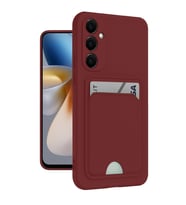 Samsung Galaxy M15 Kelvin Kartvizitli Silikon - Bordo