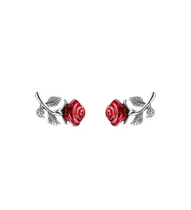 Omark Cotton Roses Küpe (Ateş Kırmızısı)