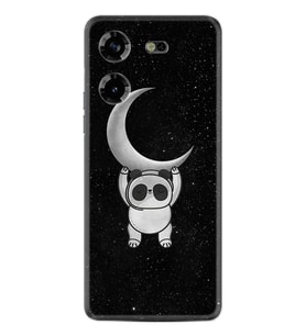 Tecno Pova 5 Kılıf Resimli Desenli Silikon Platinium Series Panda Moon 1811
