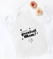 BK Gift Kişiye Özel İsimli Anneler Günü Tasarımlı Beyaz Mutfak Önlüğü, Aşçı Önlüğü, Şef Önlüğü, Anneye Hediye-21