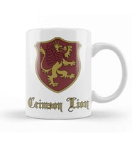 Crimson Lion Badge Black Clover Kupa Bardak Porselen