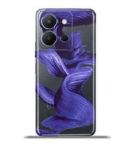Vivo Y36 Kapak HD Renkli Dizayn Silikon Kılıf - Purple Dance
