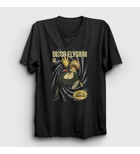 Presmono Unisex Siyah Harry Du Bois Oyun Disco Elysium T-Shirt 464890tt
