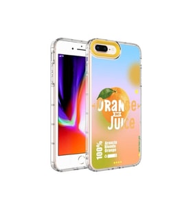 Apple iPhone 8 Plus Uyumlu Kılıf Kamera Korumalı Renkli Desenli Sert Silikon Zore Korn Kapak (Model 3)