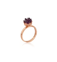 Lotus Çiçeği Yüzük - Rose Gold Kaplama - 925 Ayar Gümüş Yüzük