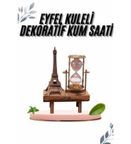 Paris Eyfel Kulesi Hediyelik Eyfel Retro Kum Saati Dekoratif Eşya