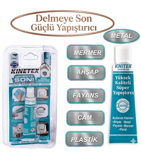 Tüp Yapıştırıcı Delmeye Son Kinetex Güçlü Yapıştırıcı Extra Güçlü Mermer Fayans Metak Ahşap Yapıştıc