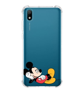 Huawei Y5 2019  Köşe Korumalı Antişok Kapak Mickey Mouse Tasarımlı Şeffaf  Kılıf