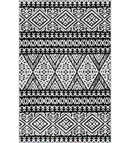 Eliana Home Baskılı, Yıkanabilir Kaymaz Taban Salon Halısı LNA0122-SD843 100x150 cm (Beyaz)