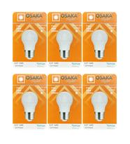 (6 Adet) Osaka 7W (50W) Beyaz Işık E27 Duylu (Kalın Duy) Led Ampul