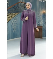 Lina Büyük Beden Abiye - Leylak