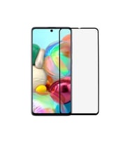 Samsung M51 Uyumlu Siyah Seramik Nano Ekran Koruyucu Tam Kaplayan Kırılmaz Esnek Cam