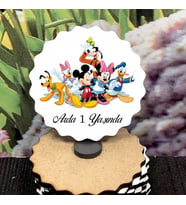 Ahşap Magnet - Doğum Günü* Bebek * Yeni Doğan * Sünnet * Diş Buğdayı (mickey mouse)