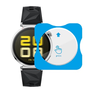 Huawei Watch GT5 41mm Uyumlu Kolay Takılabilir Takma Aparatlı Temperli Cam Ekran Koruyucu
