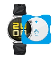 Huawei Watch GT5 41mm Uyumlu Kolay Takılabilir Takma Aparatlı Temperli Cam Ekran Koruyucu (Renksiz)