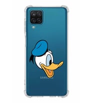 Samsung Galaxy A12  Köşe Korumalı Antişok Kapak Donald Duck Tasarımlı Şeffaf  Kılıf