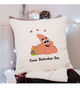 Sana Bakarken Ben (Peterick) Tasarımlı Yastık
