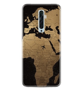 Oppo Reno 2Z 4 Lite 4 Pro 5 6 7 A31 Kılıf Desemli Silikon Map Planet 1656